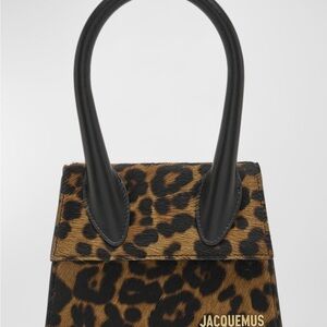 Jacquemus Le Chiquito Moyen Leopard Top-Handle Bag